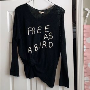 Sweater- FREE AS A BIRD